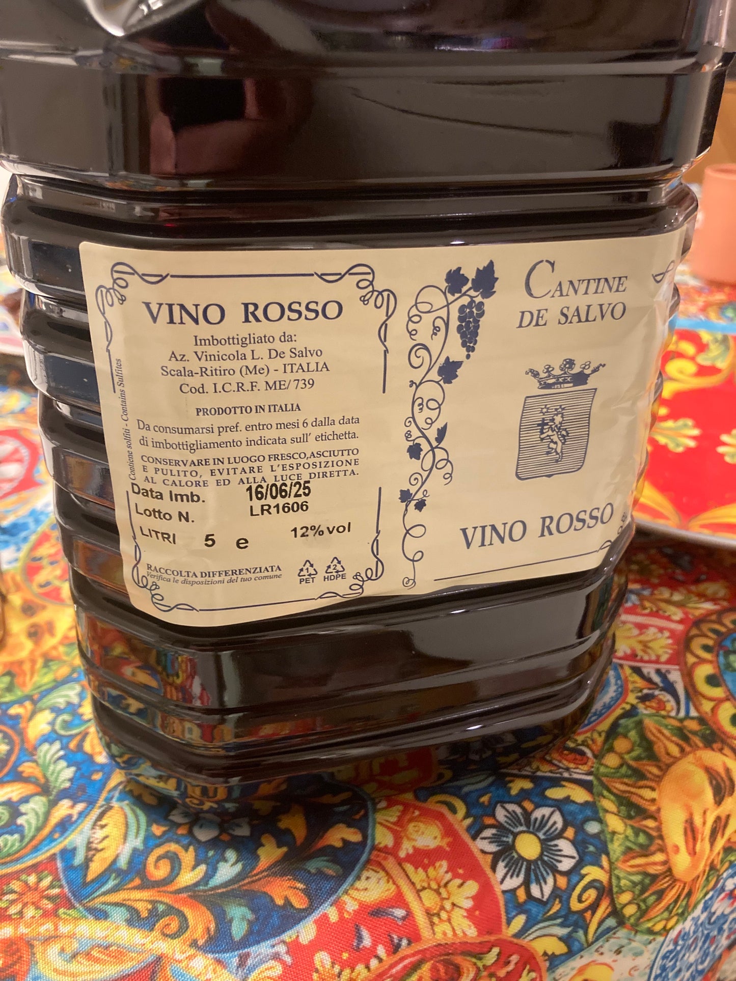 House wine 5 liter dunk 12%