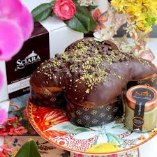 Siciiansk Colomba Pistacie- og Modica-chokolade inkl pistacie- og chokoladecreme.