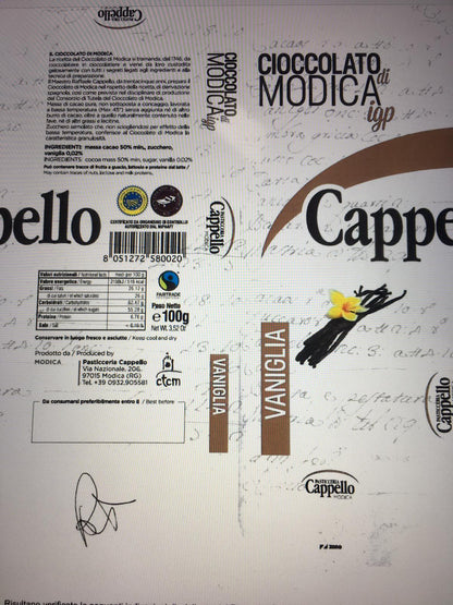 Modica chokolade (vanilje smag)